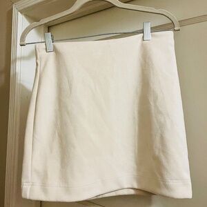 Soft Cream/ Ivory Mini Skirt